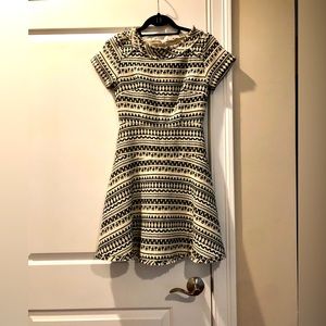 Banana Republic black and cream dress